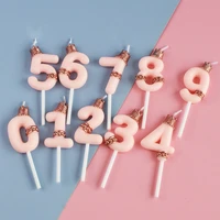 creative birthday cake candles numbers party girls smokeless romantic candles children soy wax chandelle cake decoration 50lz