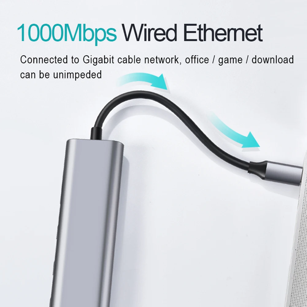 6 портов usb hub тип c к мульти usb 30 конце