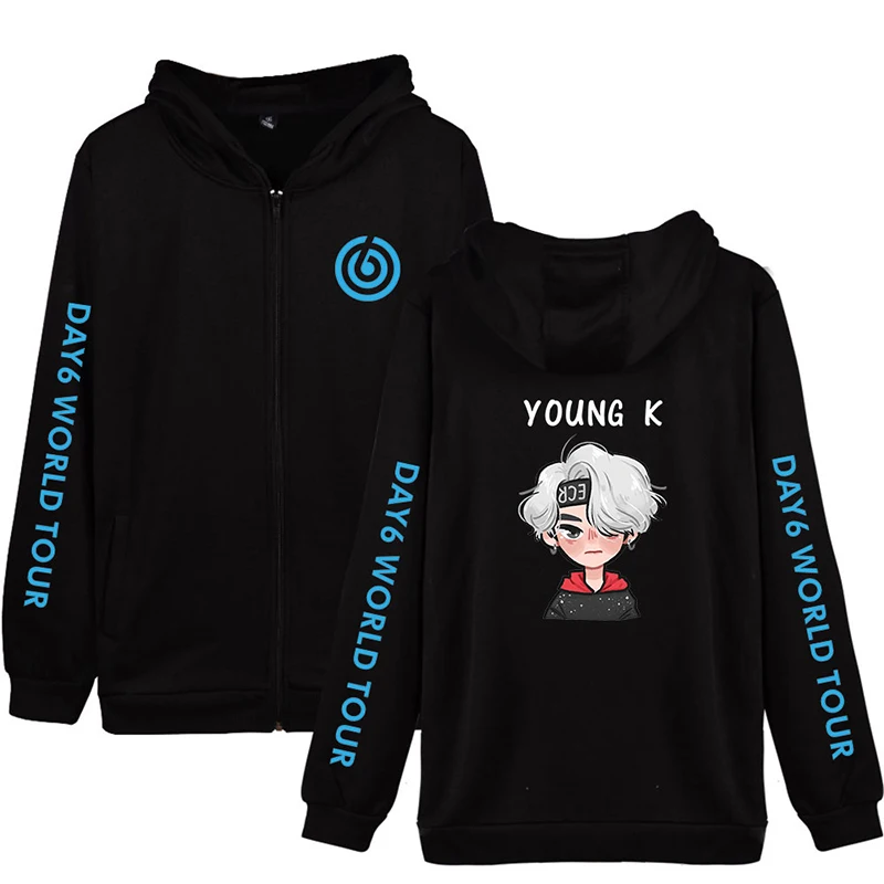 DAY6 World Tour GRAVITY толстовка с капюшоном модная Kpop для мужчин и женщин толстовки на