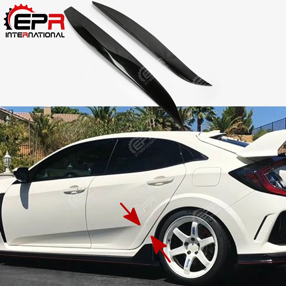 Bodykits для Honda Civic Тип R FK8 (5 дверь люка) Vrsar1 Стиль волокна Стекло заднее крыло отделка