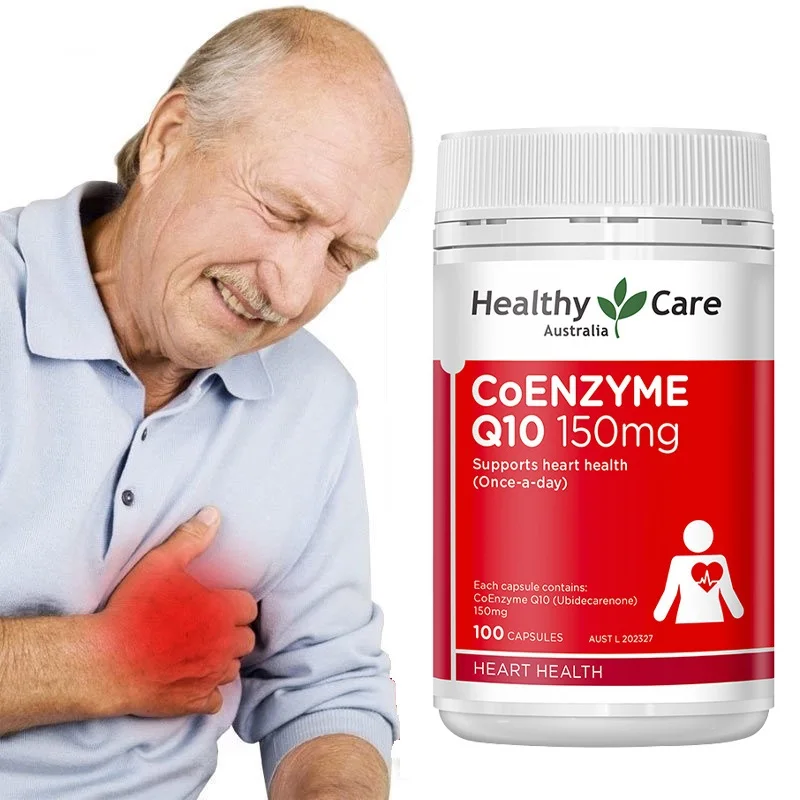 

Healthy Care CoEnzyme CoQ10 Capsules Men Women Heart Health Supplements Physical Performance Cardiovascular System Energy Levels