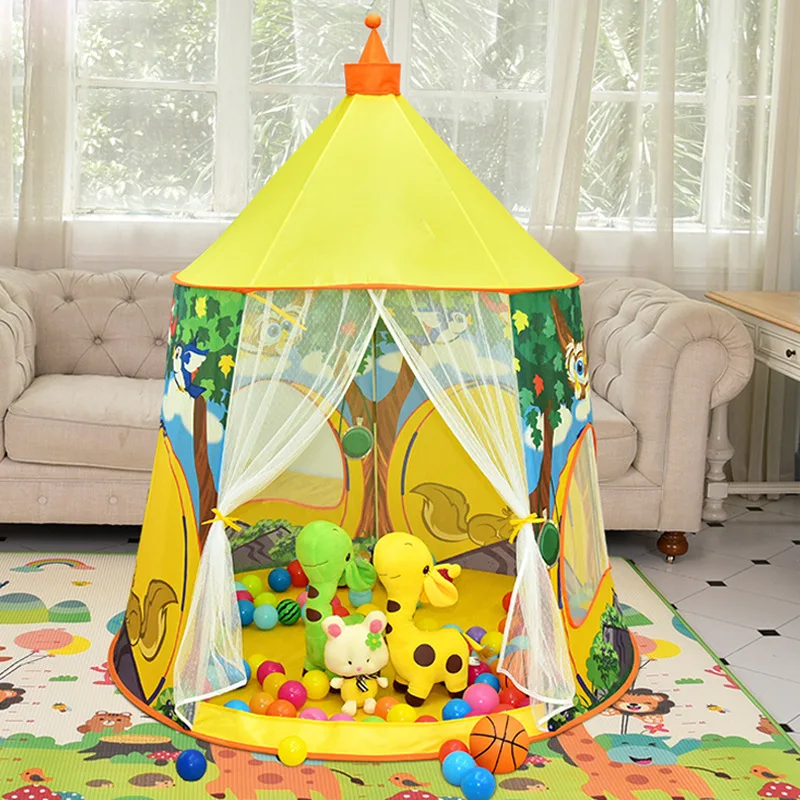 Игрушечные палатки прелестная сова замок игровой домик Космический складной