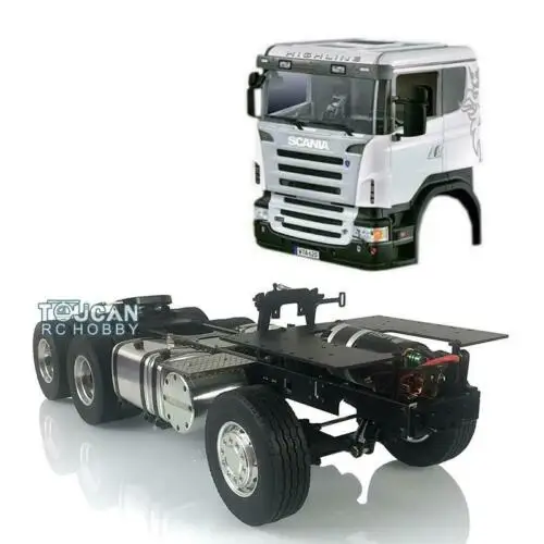 

LESU 1/14 RC Sca 6*4 Metal Chassis DIY Cabin Tractor Truck THZH0306-SMT5