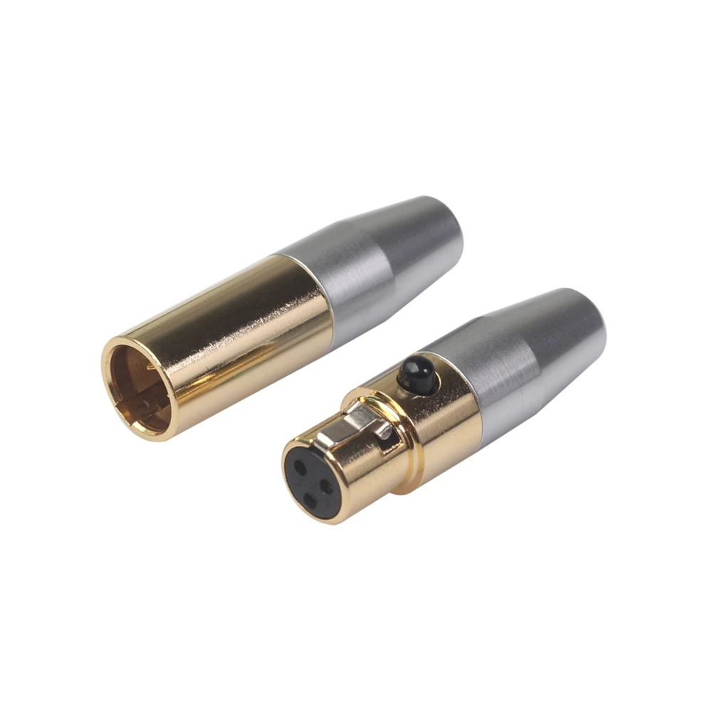 1 пара 3Pin XLR Мужской Женский штекер из чистой меди корпус анти-помех эффект Аудио
