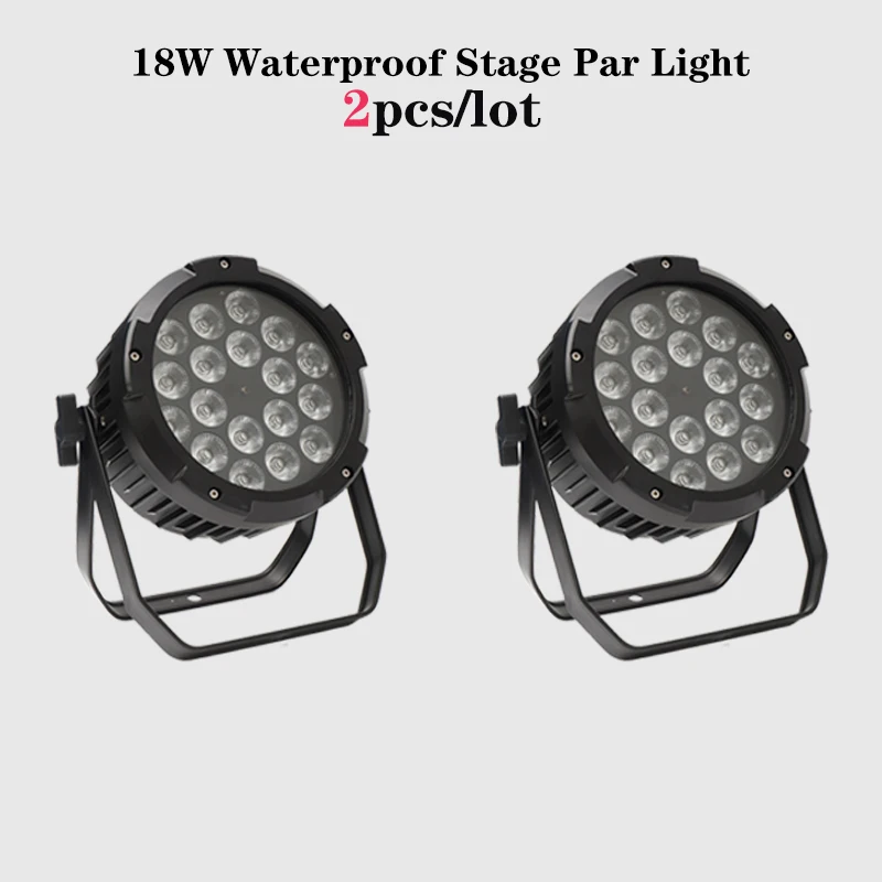 2 шт./лот Водонепроницаемый 18x18w 4in 1/5in 1/6in1 RGBWA УФ светодиодный Par Светильник