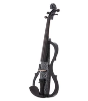 kinglos full size 44 multi colored solid wood acoustic electric violin kit with ebony fittings