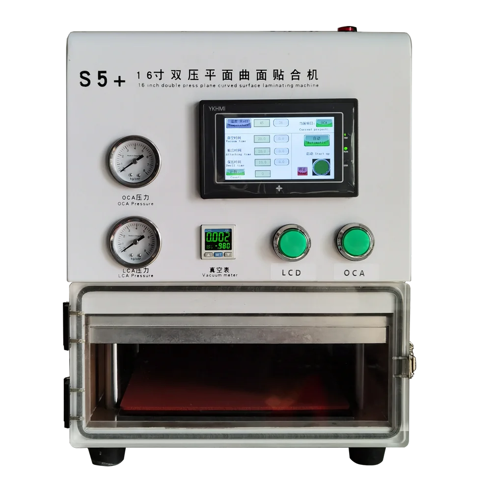 16 дюймов автоматизации Oca вакуумная ламинирующая машина Экран дисплея сенсорный