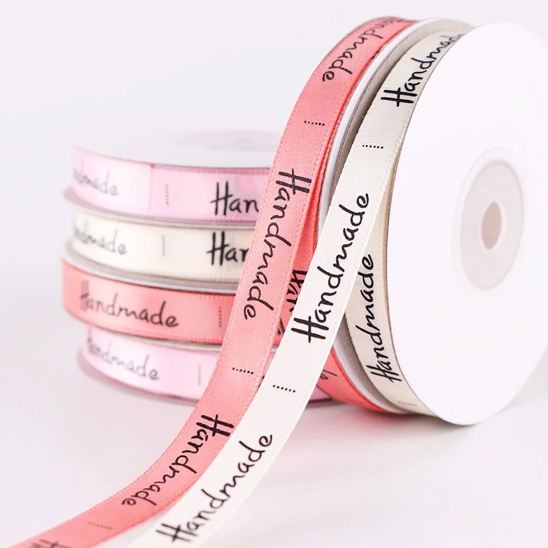 

5 Yards Handmade Printed Polyester Ribbon For Bow Craft Wedding Party DIY Decoration Gift packaging accessories 10mm