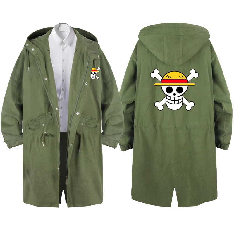 Цельная толстовка с капюшоном Luffy Zoro Portgas · D Ace пальто Модная хлопковая на молнии