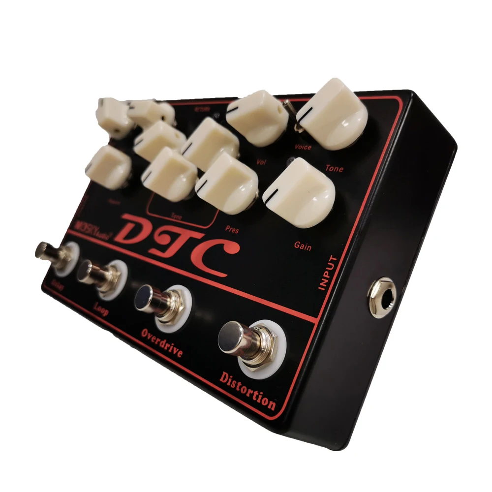 MOSKY DTC 4-в-1 Электрогитары педаль искажения + Overdrive петли эффектов оригинальный