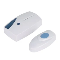 new wireless doorbell 100m range cordless music door bell with led light remote control home 7 5 x 3 6 x 2 cm dry battery acehe