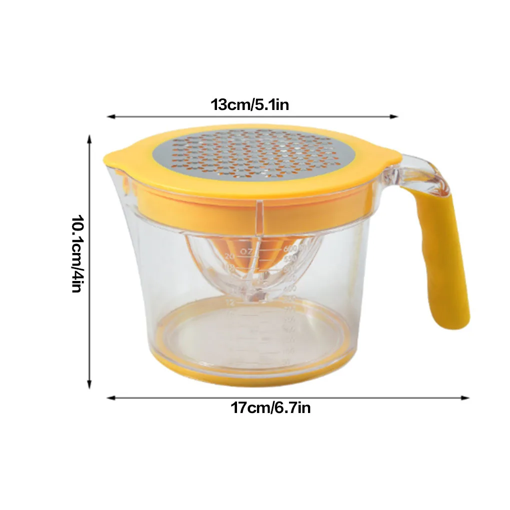 

4 In 1 Manual Juicer Multifunctional Lemon Squeezer Orange Citrus Juicer With -in Measuring Cup Vegetable Fruit Hand Juicer