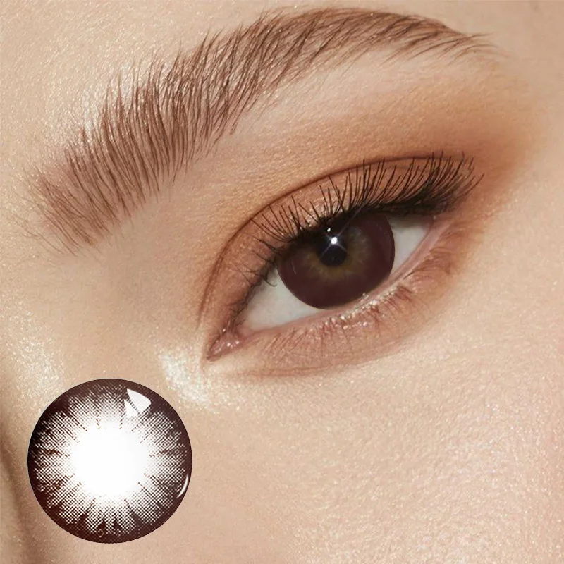 Контактные линзы мягкие цвет черный и шоколадный диаметр 14 5 мм 1 пара | Красота