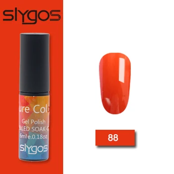 88 SLYGOS 6 мл УФ-гель для ногтей Топ УФ Led гель Осенняя Серия Тыква трава зеленый шоколад цвет Лак удаляющийся замачиванием гель лак - Цвет: 88