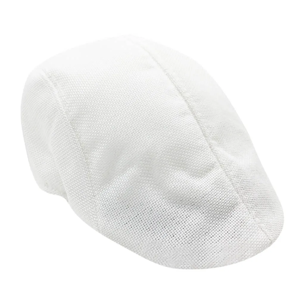 Кепки s для мужчин и женщин Винтажные льняные береты весна/осень новинка удобная