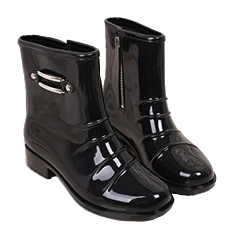 Aleafalling/мужские водонепроницаемые непромокаемые сапоги Mujer резиновые короткие