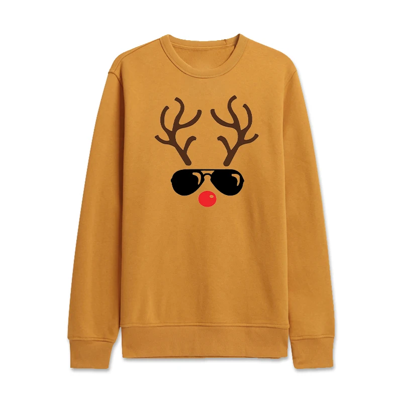 Рождественские пластыри с оленем для одежды пары самодельные футболки худи