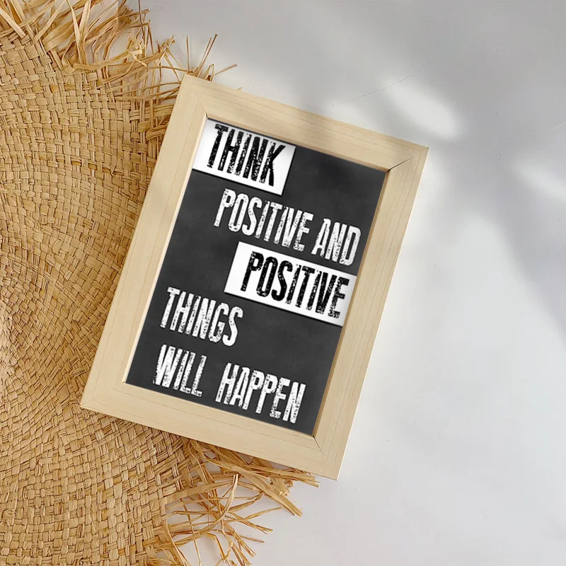 Черно-белый текст Цитата символ градиент буква девиз холст Скандинавская