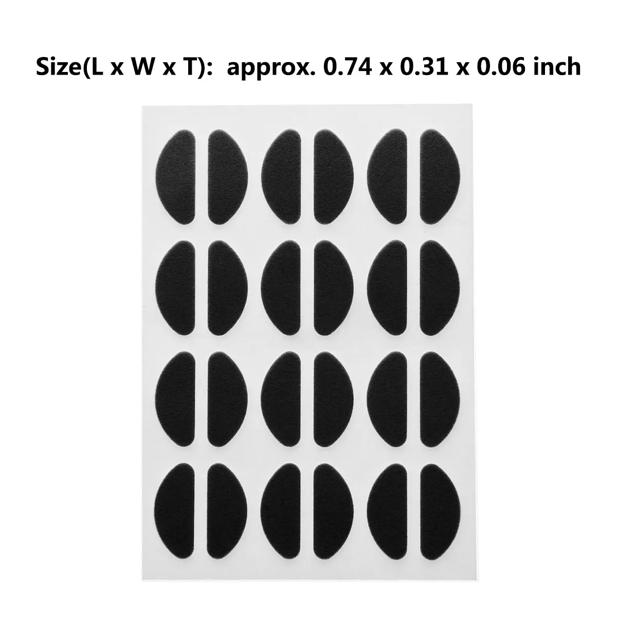 12 пар очков противоскользящие носовые накладки самоклеющиеся пенопластовые