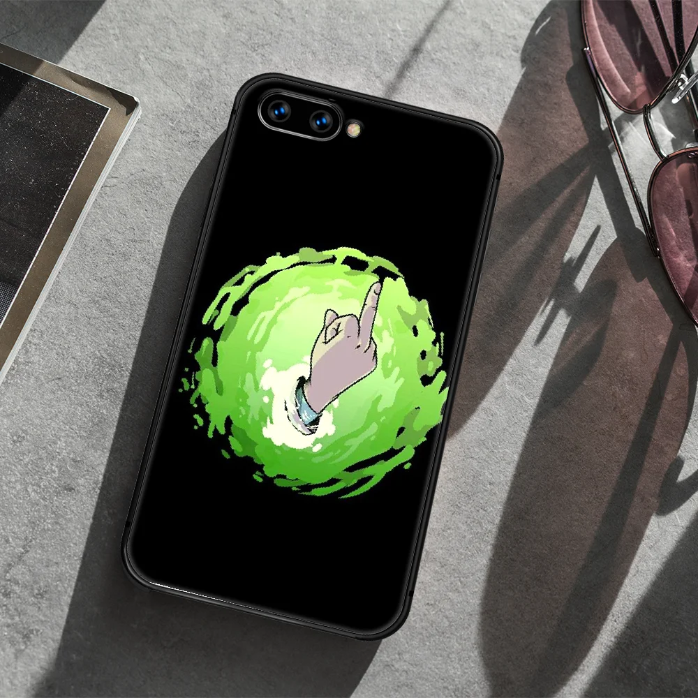 

Cartoon Rick Anime Morty Phone Case Cover Hull For HUAWEI honor 7a 8 8s 8a 8x 9 9x 10 20 i Lite Pro black Cell Luxury Cover