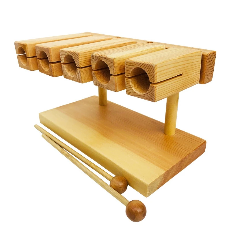 

Orff Percussion Instrument Children's Trumpet 5 Sound Clapper Muyu Clapper Orff Musical Instrument Percussion