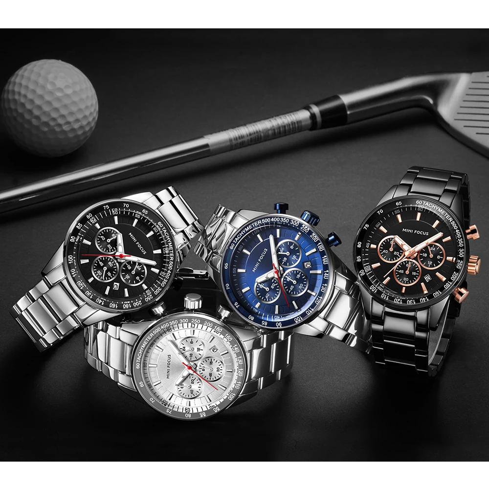 

MINIFOCUS Men Watch Top Luxury Brand Sport Watches Mens Quartz Wristwatch Male Clock Relogio Masculino MF0187G.03