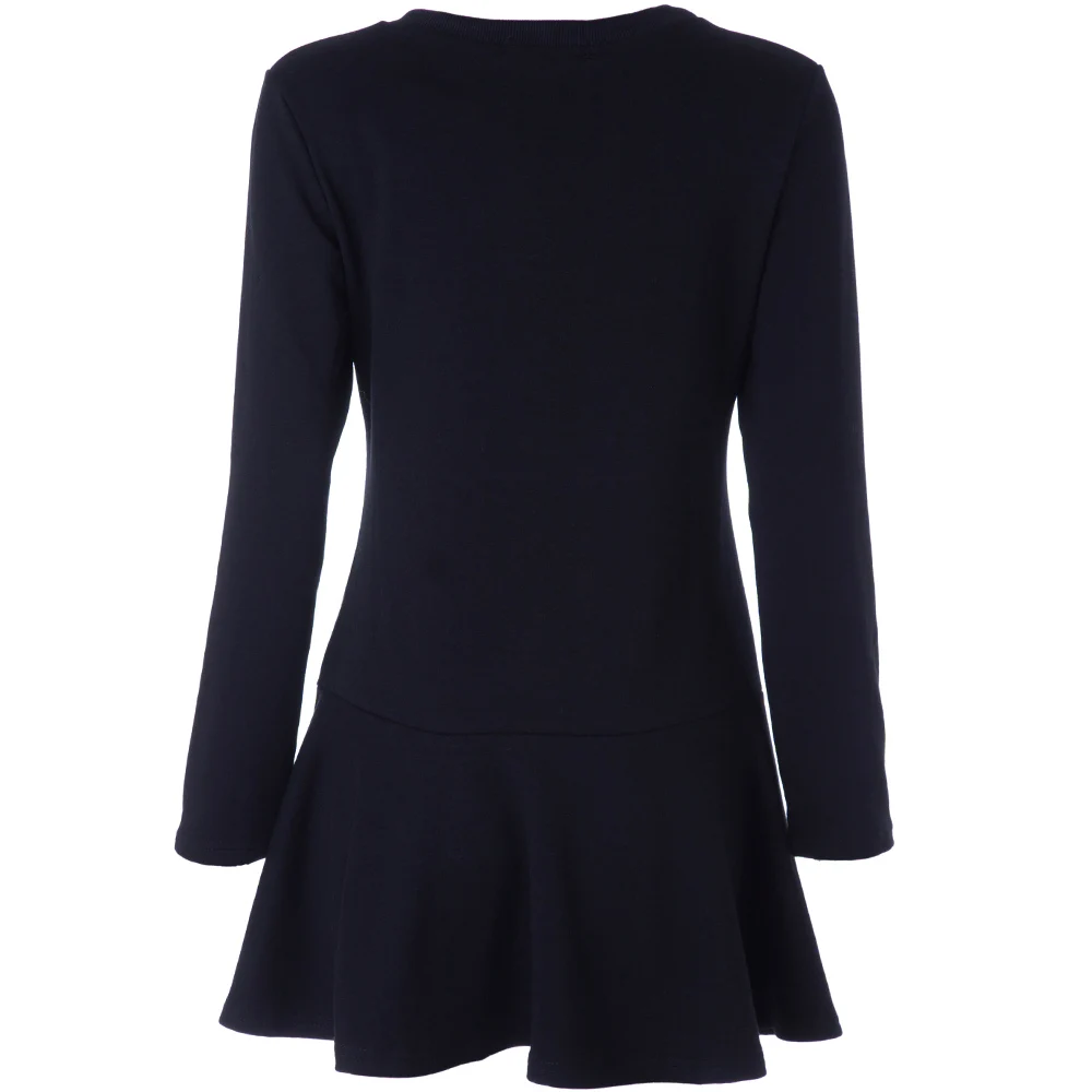 Осенне-зимнее Хлопковое платье-футболка женская одежда летние свободные платья