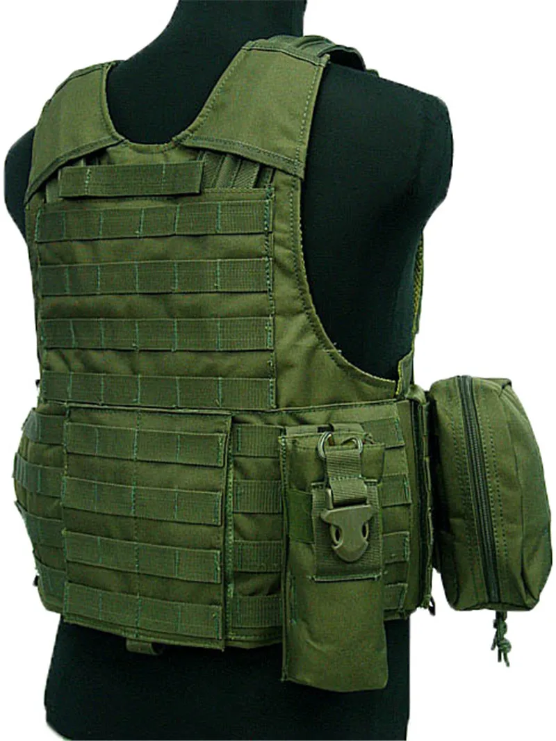 Тактический Жилет Molle Airsoft Combat W/подсумок разъемные броневой лист несущей Strike
