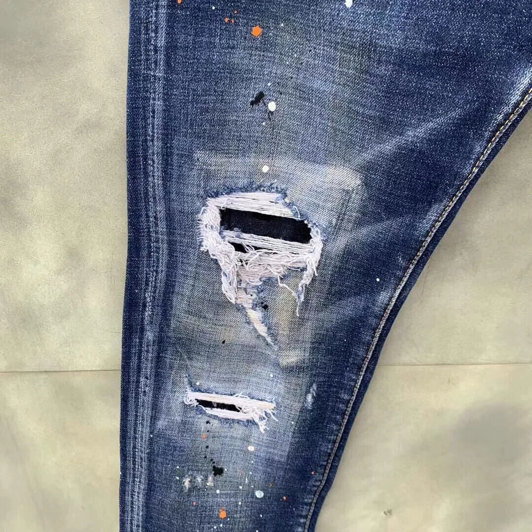 classic,Authentic,DSQUARED2,Retro,Italian brand ,Women/Men Jeans,locomotive,Jogging jeans,DSQ9118