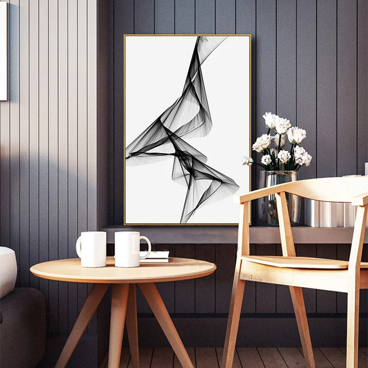 Элегантная поэзия современная простая Художественная Картина на холсте Черно