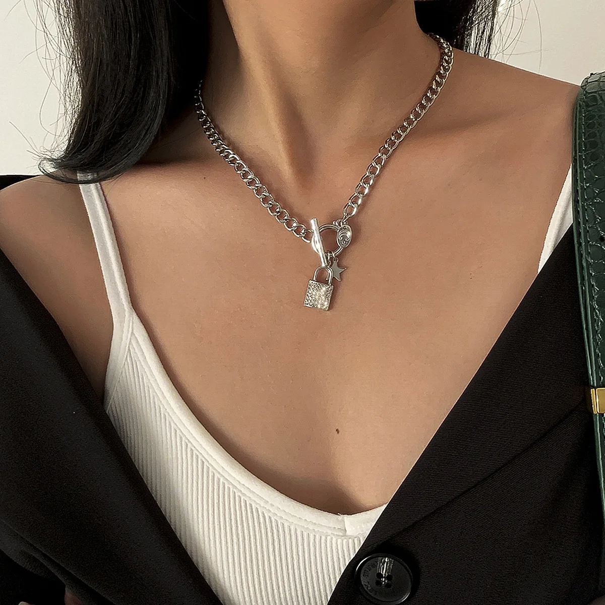 Креативное ожерелье в европейском и американском стиле с кисточкой звездой