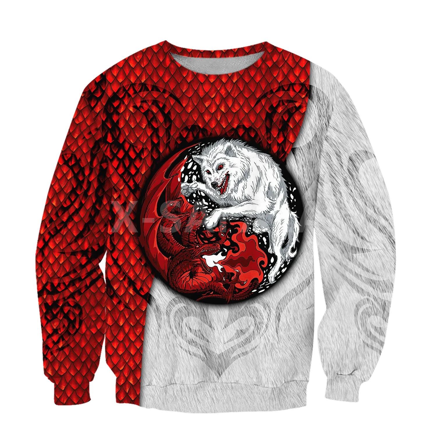 

Dragon And Wolf 3D All Over Print Size XS-7XL Hoodie Man Women Harajuku Outwear Zipper Pullover Sweatshirt Casual Unisex-1