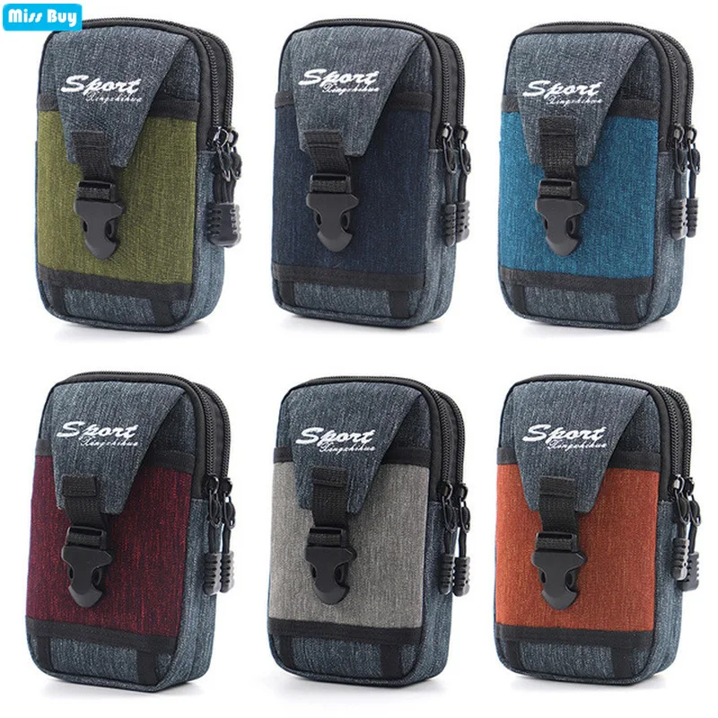 

Universal Outdoor Waterproof Phone Bag For Samsung/iPhone/Huawei/Xiaomi/LG Case Canvas Wallet Case Belt Pouch Coin Purse Wallet