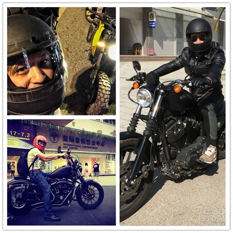 AMZ мотоциклетный шлем Полнолицевой шлем для мотокросса Retrol rbike Riding Racing Casco Moto с точечной сертификацией
