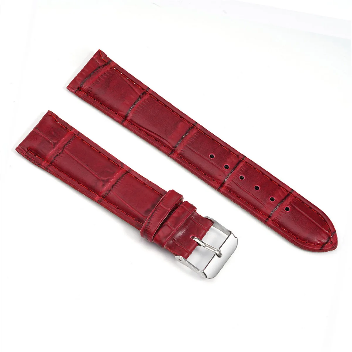 

PU leather strap wholesale spot fashion 16mm20mm flat strap