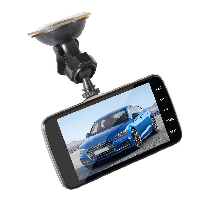 2019 новый размер экрана 4 дюйма ips дюймов высокая яркость (500CD) Dashcam Автомобильный
