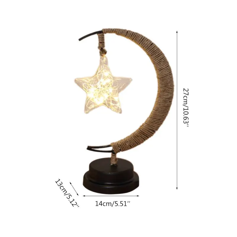 Светодиодная лампа с изображением ясного звездного ротанговая Пальма клубок