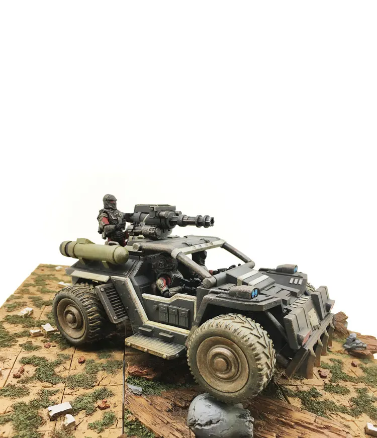 1/25 JOYTOY mecha RHINOCEROS Скаут автомобиль и UNSC девятый Легион солдат фигурка