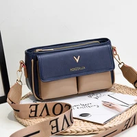 INS HOT Famous Brand Designer Flap Womens Shoulder Bags Contrast Color Womens Crossbody Bag Ladies Shoulder Messenger Bags