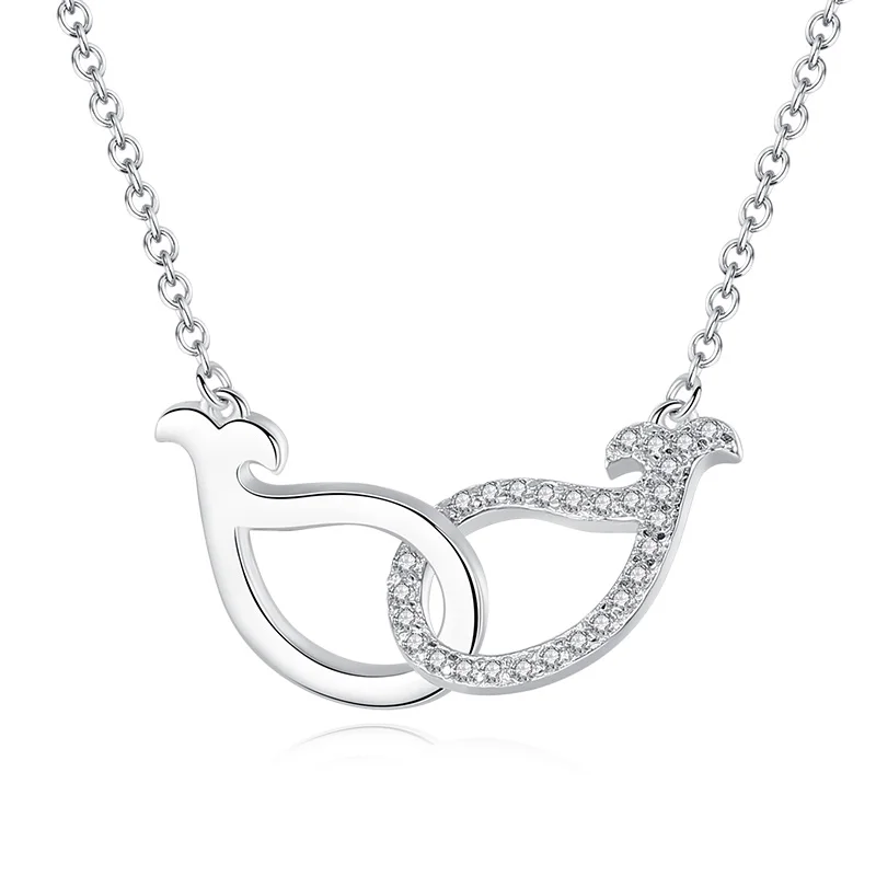 Массивное ожерелье с рыбкой оригинал серебро 925 пробы бесконечность сердце