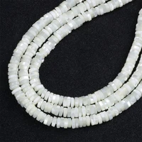 2x6mm wholesale oblate cylindrical natural freshwater loose shell beads mother of pearl diy craft jewelry making necklace charms