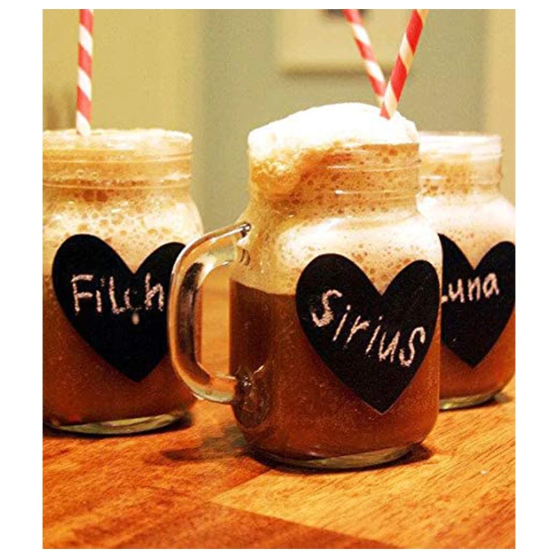 С узором в виде сердца Классные доски стикер уникального милого дизайна для