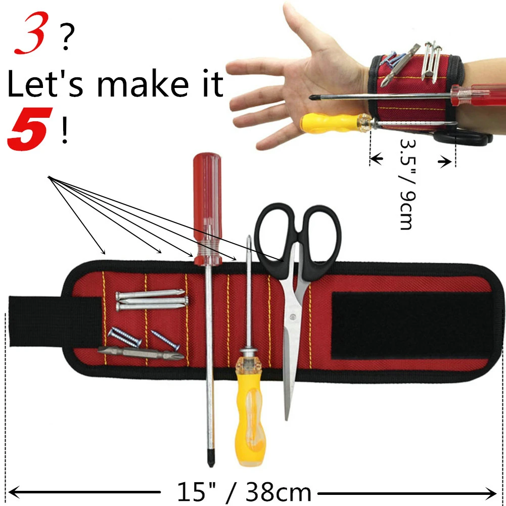 Самый сильный магнитный портативный браслет для удерживания винтов гвозди