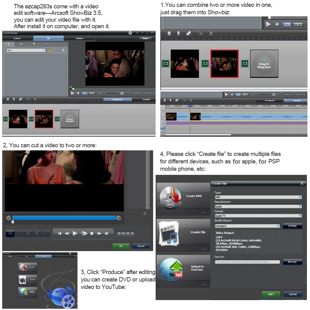 Профессиональный видеорегистратор Vedio Box с записью по расписанию 1080P HD карта