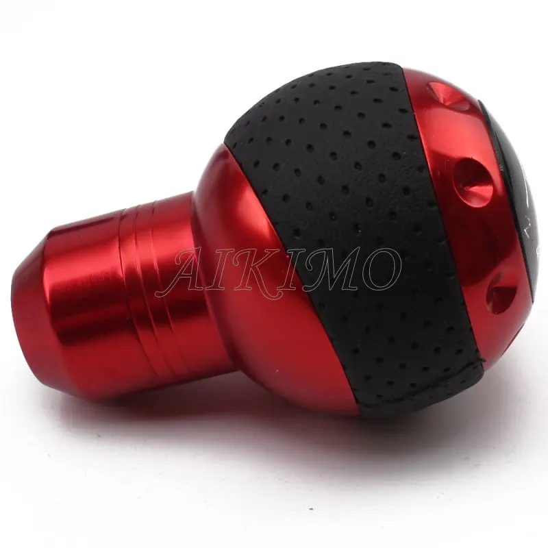 3 цвета Стайлинг автомобиля мета + кожа ручная передача 5 скоростей ручка