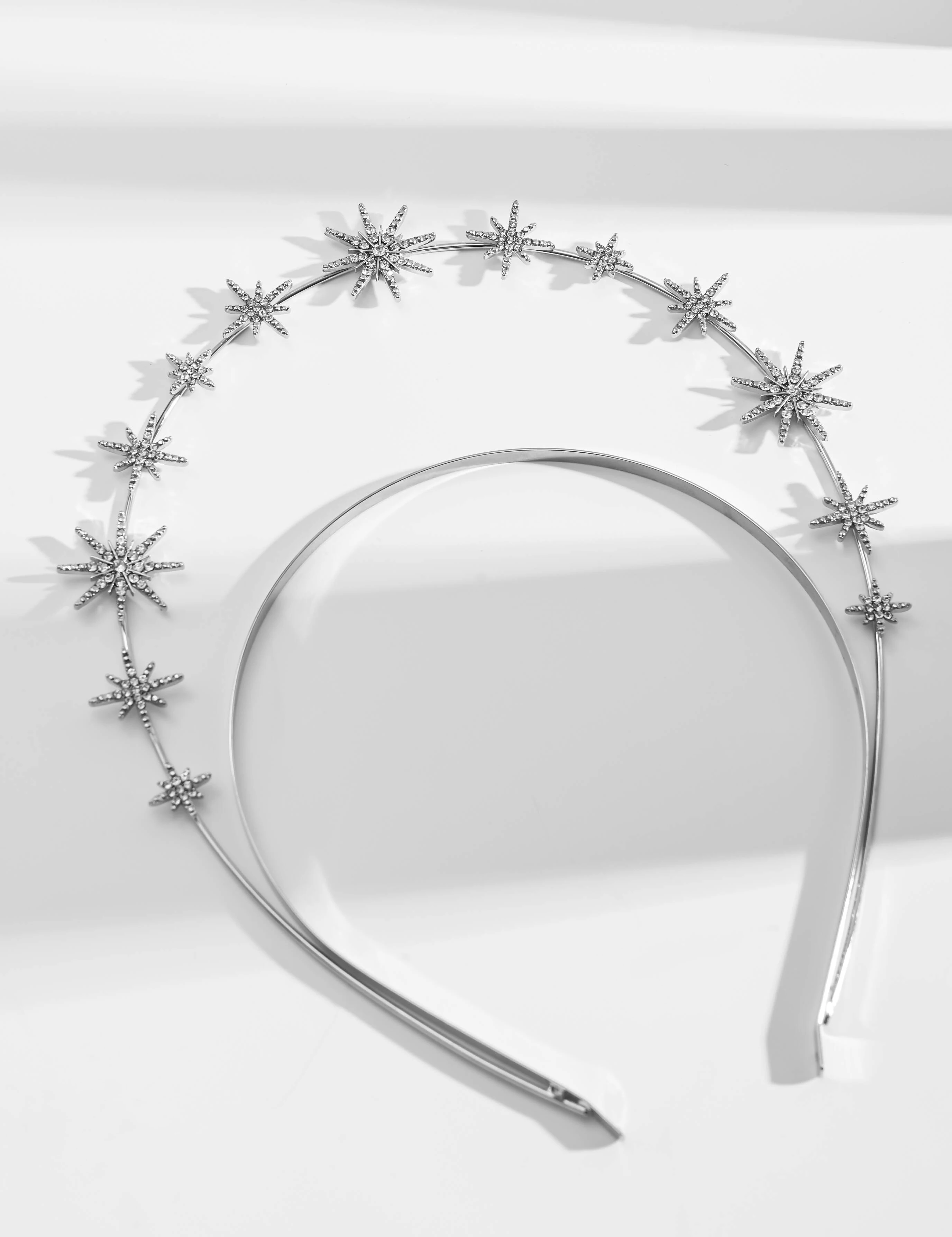 Halo Crown Moon Stars богиня Корона ободок тиара и короны для женщин Boho свадебный головной