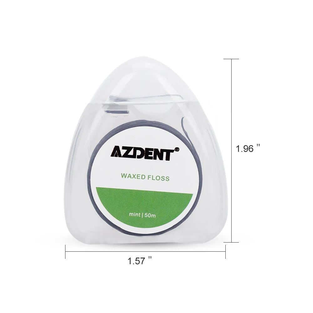 Зубная нить AZDENT 50 шт. метров вощеная зубная Чистка гигиена для полости рта уход за