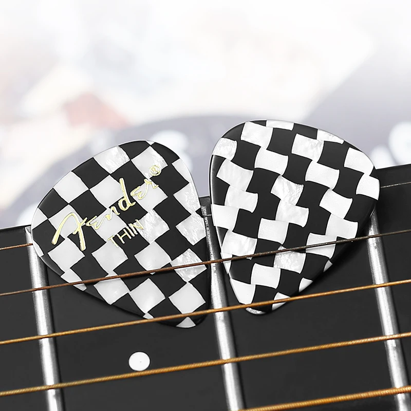 1 pc fender gitarre picks elektrische gitarre pick bunte regenbogen akustische musik picks zebra gestreiften gitarre zubehör teile free global sh