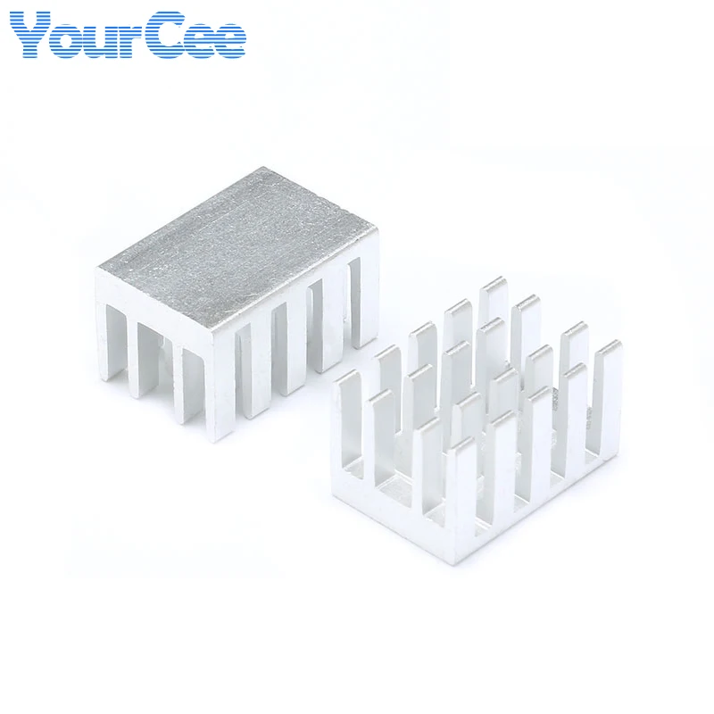 20 шт. радиатор из алюминиевого сплава охлаждающий Серебряный для электронной