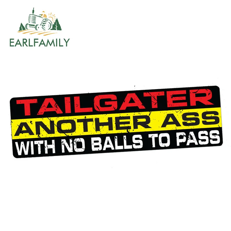 

EARLFAMILY 15cm x 3cm Car Sticker TAILGATER Decal Vinyl Funny Car Bumper JDM RACE DRIFT 4X4 WINDOW Stickers